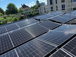 Flachdach Solaranlage
