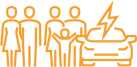 5-members-with-electric-car-icon