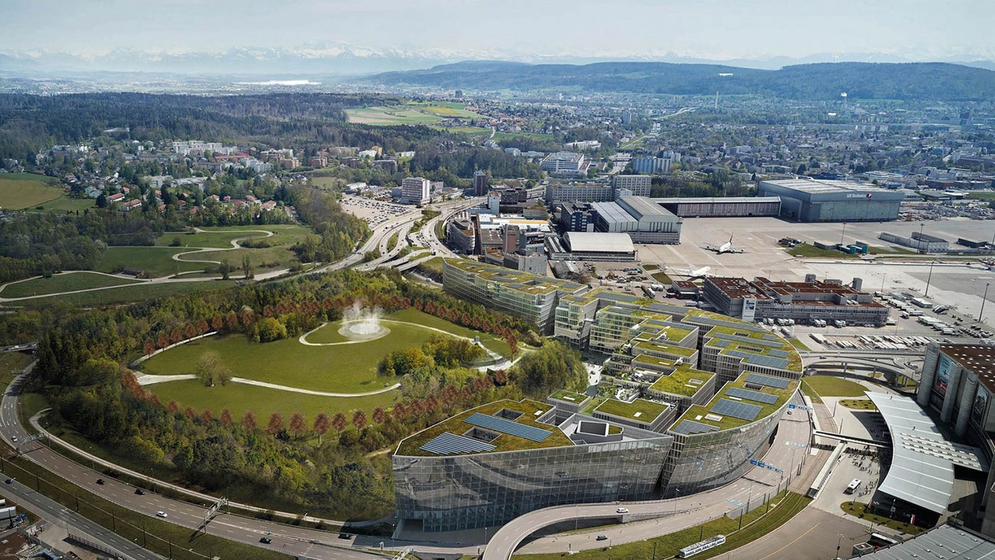 Helion baut Solaranlage auf «The Circle» am Flughafen Zürich